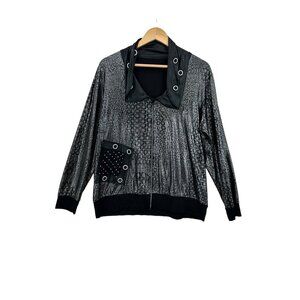 Vintage La Velina Jacket Womens No‎ size tag Grunge Goth Dark Mystical Whimsy